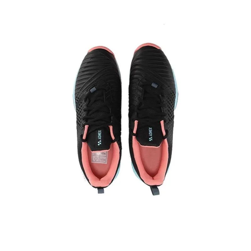 YONEX Breathable Low Top Tennis Shoes Unisex Black Sky Blue-2