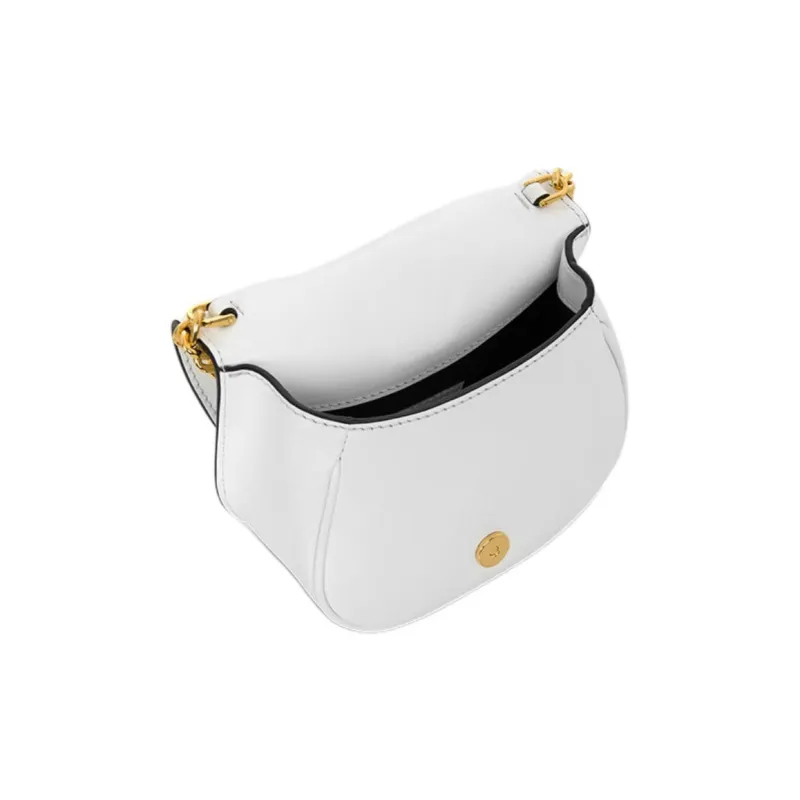 MOSCHINO Calfskin Shoulder Bag Crossbody Bag Mini Women's White-2