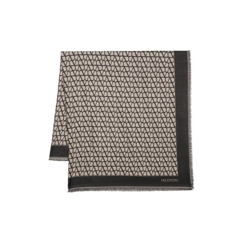 Valentino VLogo Cashmere Scarf-0