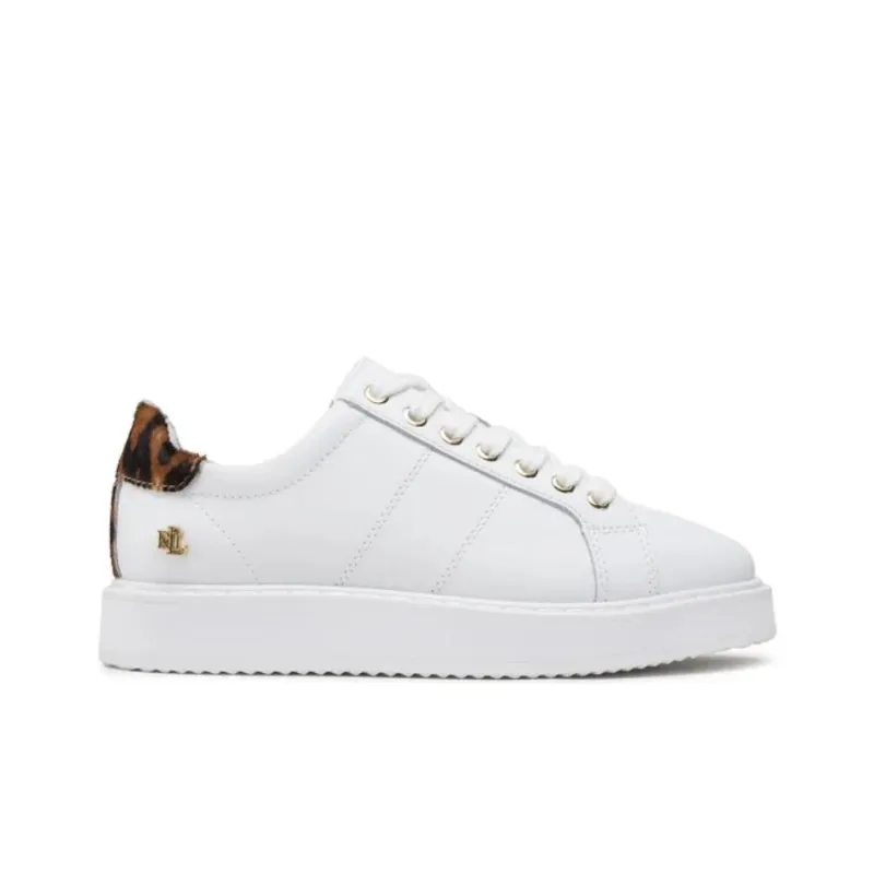 Polo Ralph Lauren Angeline Low-Top Stylish Skateboarding Shoes Women's White-1