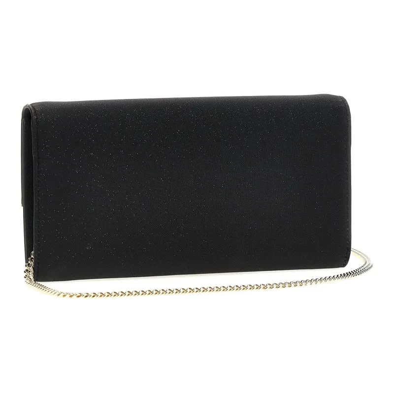 Jimmy Choo Emmie Glitter Chain-Linked Clutch Bag-1