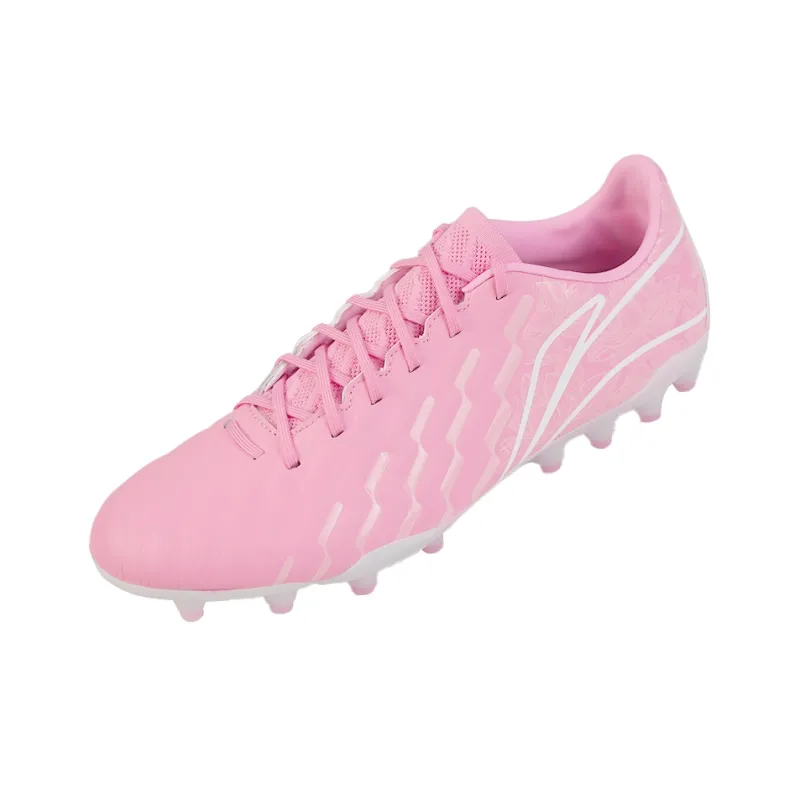 LiNing MG Rubber Short Studs Artificial Ground Cushioning Anti Slip And Wear Resistant Soccer Shoes Men's Pink-2
