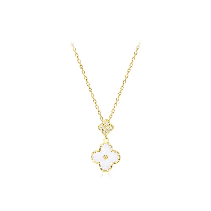 GLOIRE S999 Fine Silver Necklaces Women's Everyday Date Versatile Commute Bestie Style-3