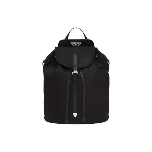 PRADA Nylon Fabric Backpack Women's Black