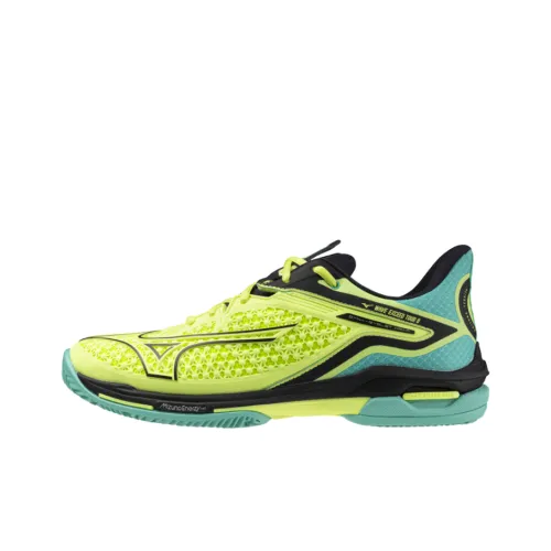Mizuno Wave Exceed Tour 6 Anti Slip Wear Resistant Low Top Casual Running Shoes Unisex Yellow Green