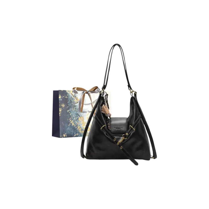 Iman's House PU Double Shoulder Crossbody Bag, Shoulder Bag Women's Light Brown/Dark Brown/Coffee/Black-15