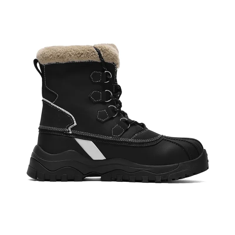 Jeep Warm Water-Resistant Wear-Resistant Cushioning Short Snow Boots Men's-1