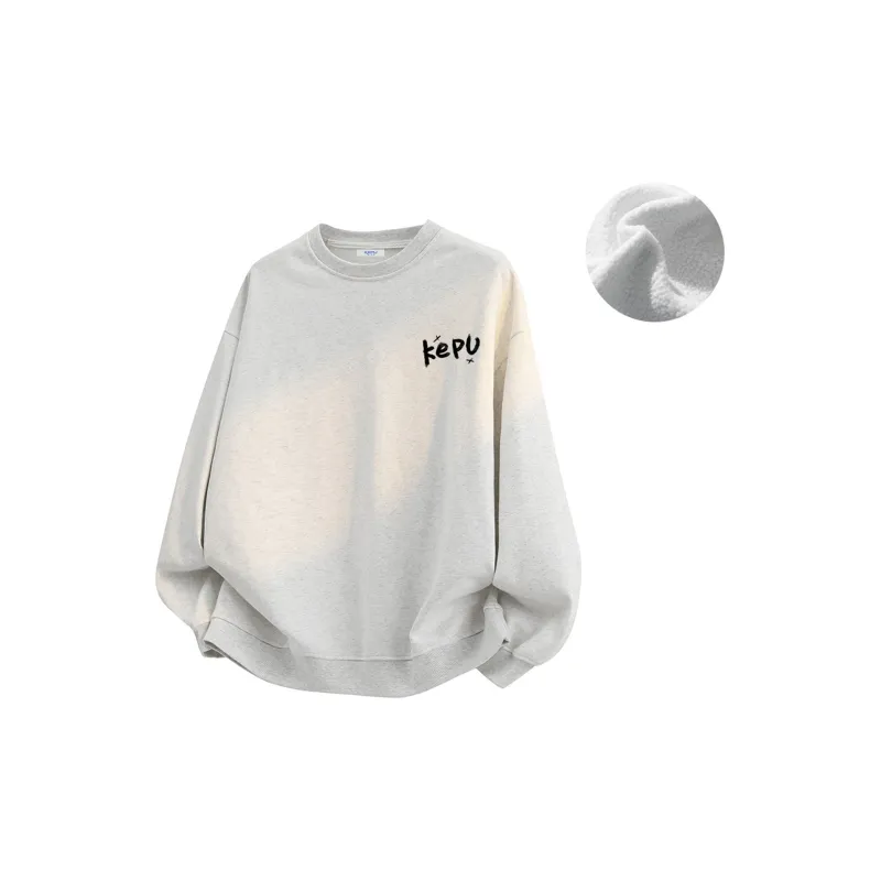 Kepu Fleece Lined Crew Neck Sweatshirt Unisex-30