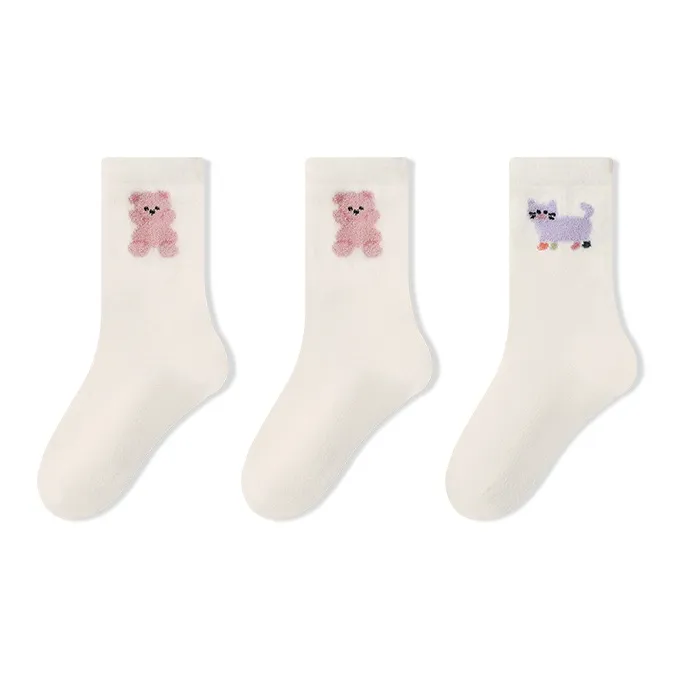 Moremoli Mid Calf Socks Women's 3 Pack-3