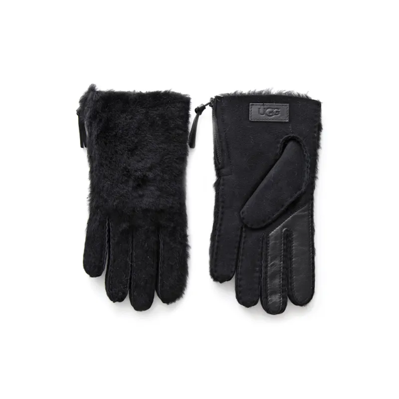 UGG Sheepskin Knit Gloves Unisex Multicolor-1