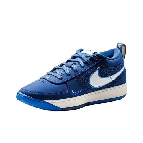 Nike Book 1 Anti Slip Wear Resistant Low Top Basketball Shoes Unisex Blue White