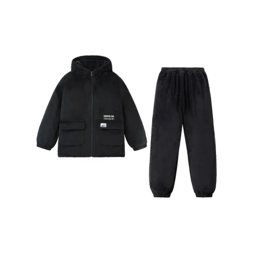 QINZUIMAO Pajama Set Men's Black