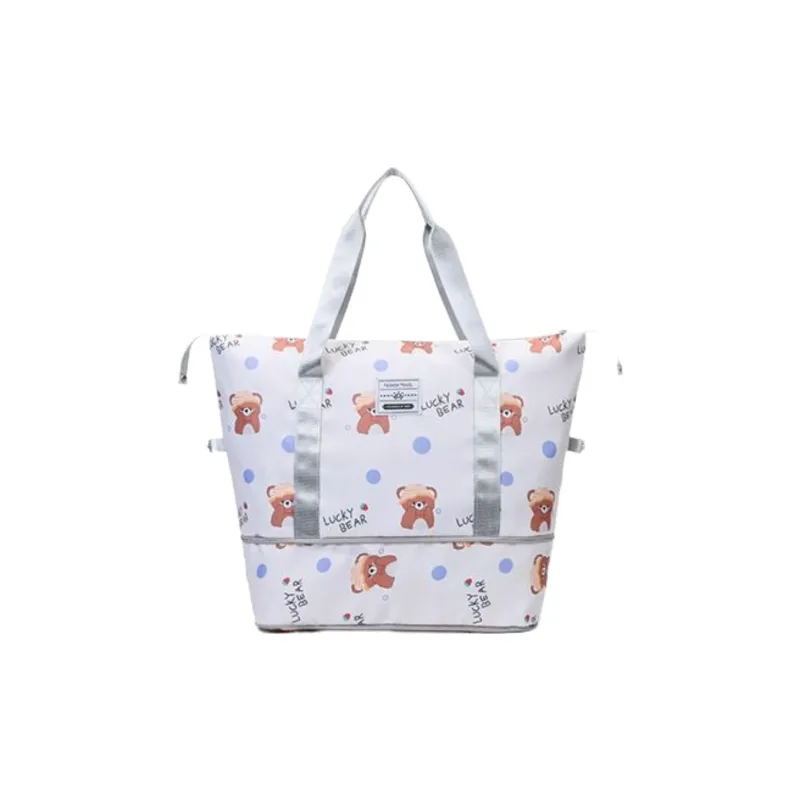 Tonlion Oxford Travel Bag 36L Women's Beige/White-0