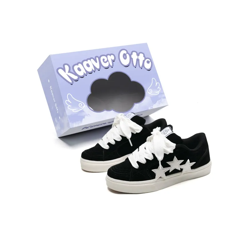 KAAVER OTTO Cushioning Coverage Balance Support Wear-Resistant Lightweight Low-Top Skateboard Shoes Unisex Box Included-26