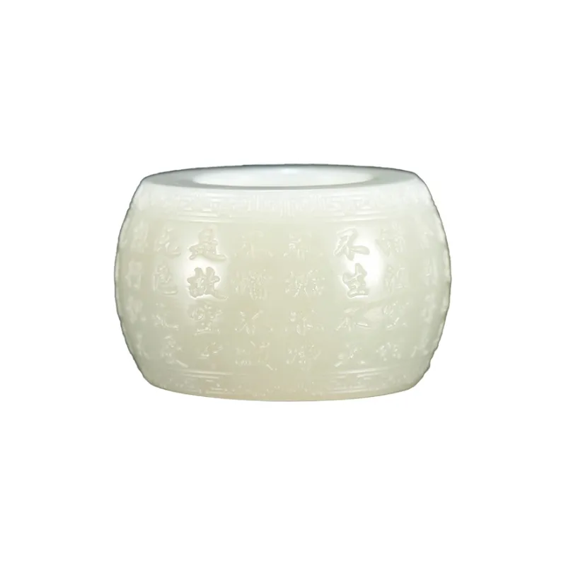 Jade Said Hetian Jade Rings White Jade Men's-0