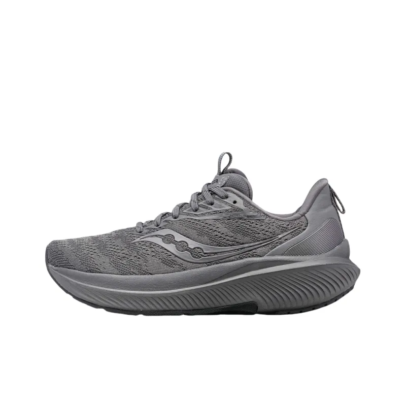 Saucony Cushioning Breathable Low-Top Running Shoes Men's Gray-0