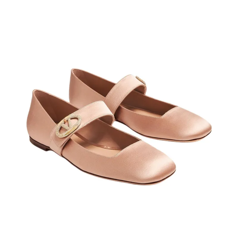 Valentino Vlogo Casual Single Shoes Women's Pink-3