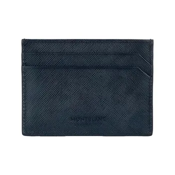 MONTBLANC Leather Wallet Men's Blue