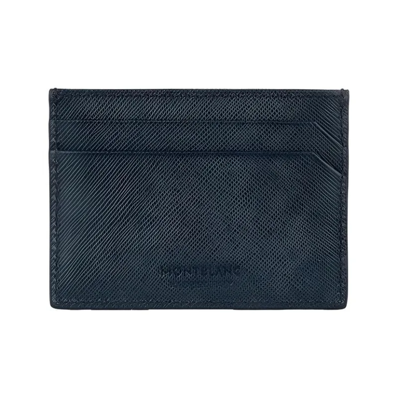 MONTBLANC Leather Wallet Men's Blue-0