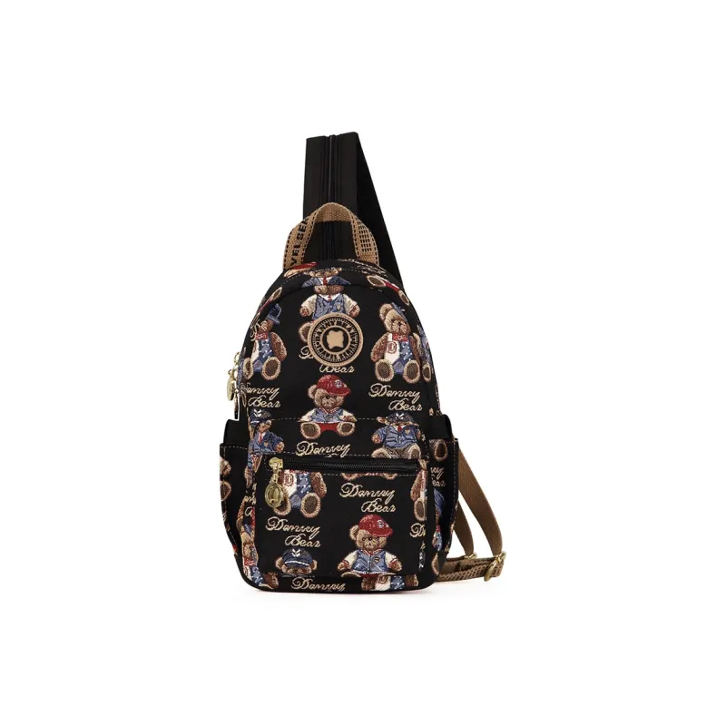 DANNYBEARJEANS Fabric Backpack Regular Unisex Multicolor-11