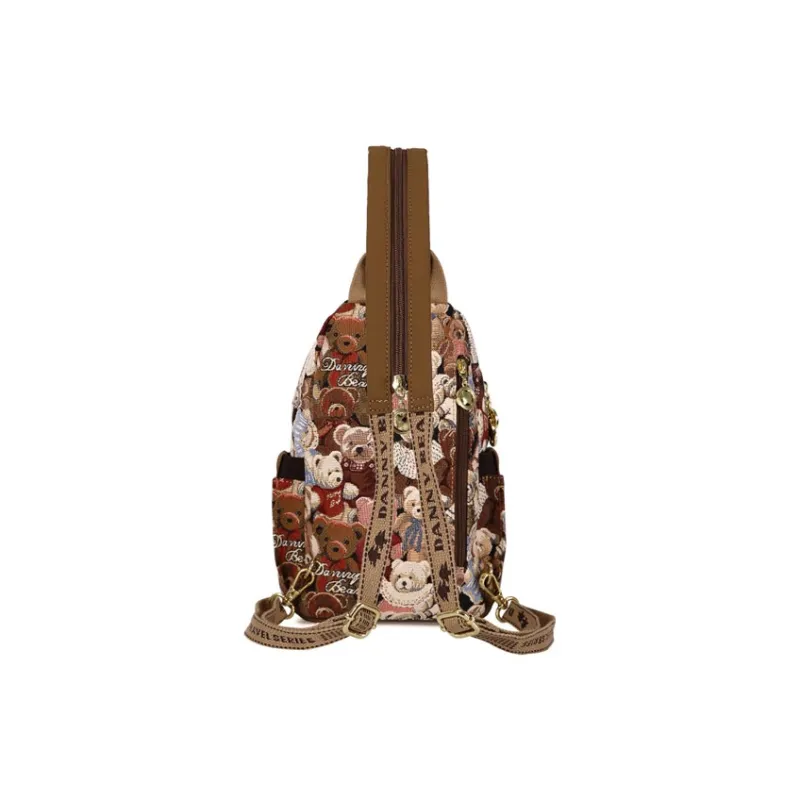 DANNYBEARJEANS Fabric Backpack Regular Unisex Multicolor-7