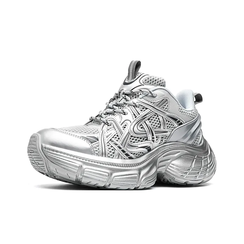 ORD Impact Resistant Wear Resistant Lightweight Breathable Slip Resistant Low Top Chunky Sneakers Unisex-13