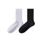 [2 Pack, Boneless Layered Anti-Pilling]White+Black/One Size