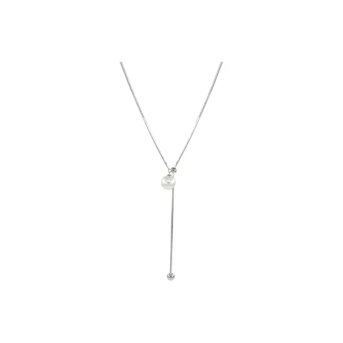 NATURALLYJOJO Faux Pearl Necklaces Women's Silver Gold