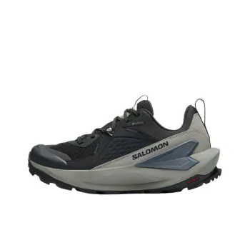 SALOMON Elixir Wear Resistant Low Top Trekking Shoes Unisex Cyan Black