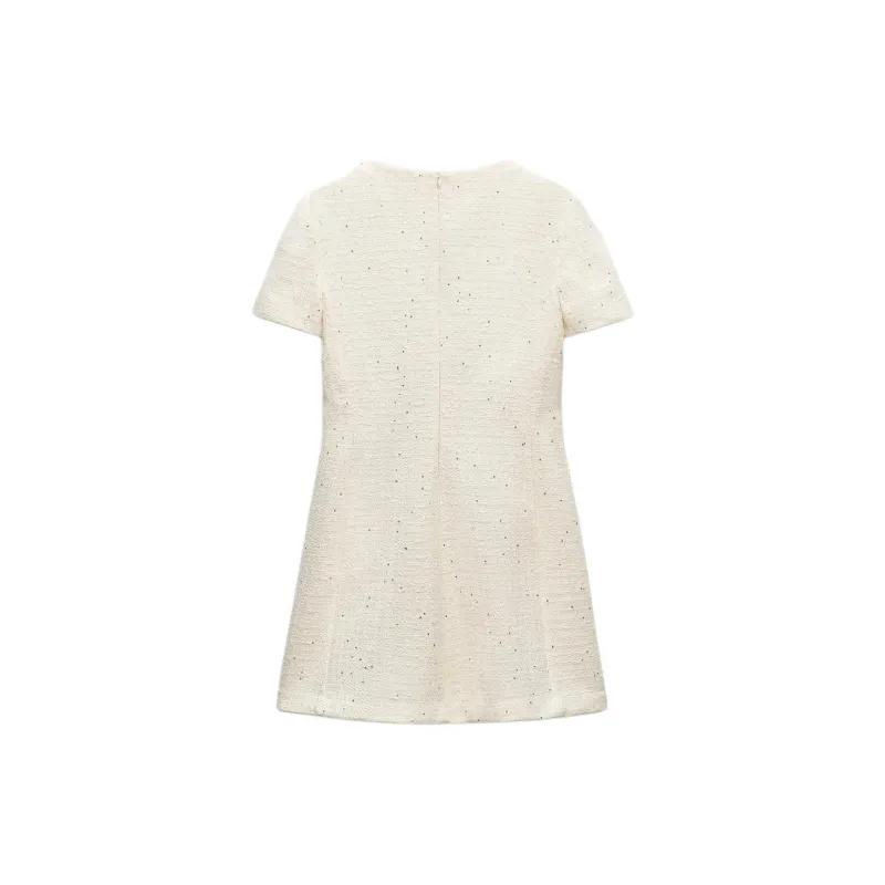 ZARA ZW Series Short Sleeved Dresses Women's White-1