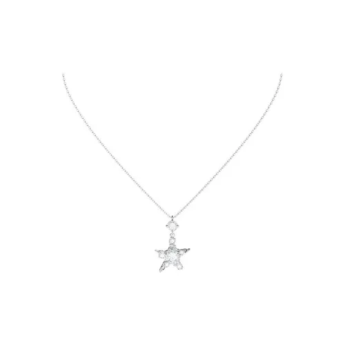 GOOGMO Copper Rhodium Plated, Synthetic Cubic Zirconia Necklaces Women's
