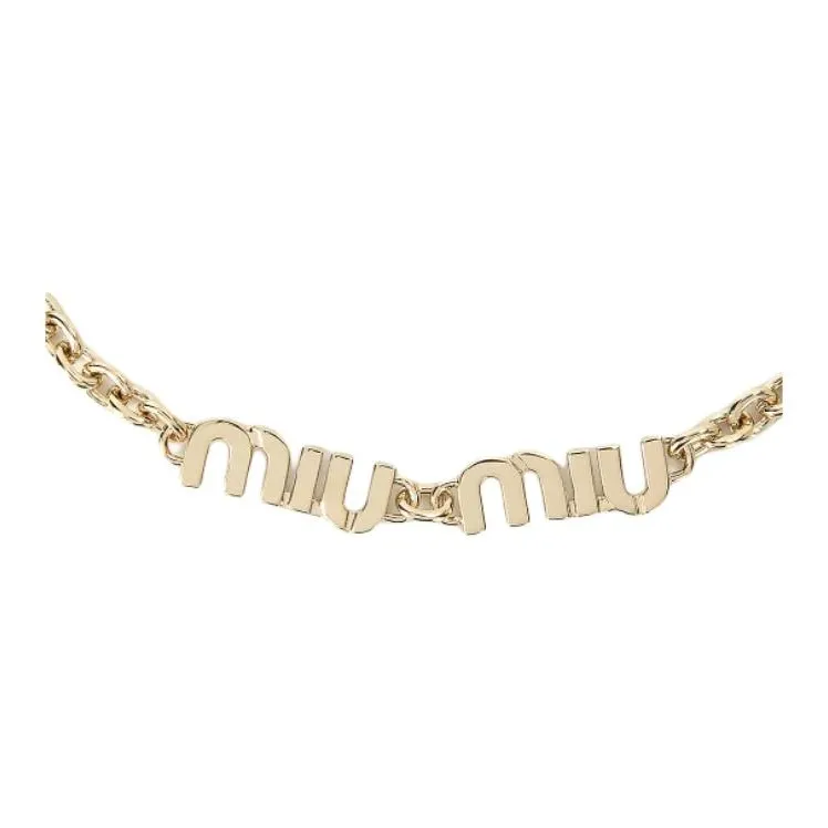 MIU MIU Metal Necklaces Women's-3