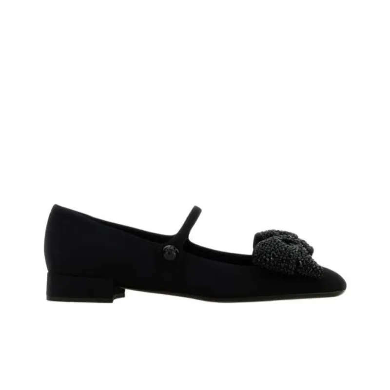 Valentino Bow Embellished Slip-On Flat Shoes Women's-1