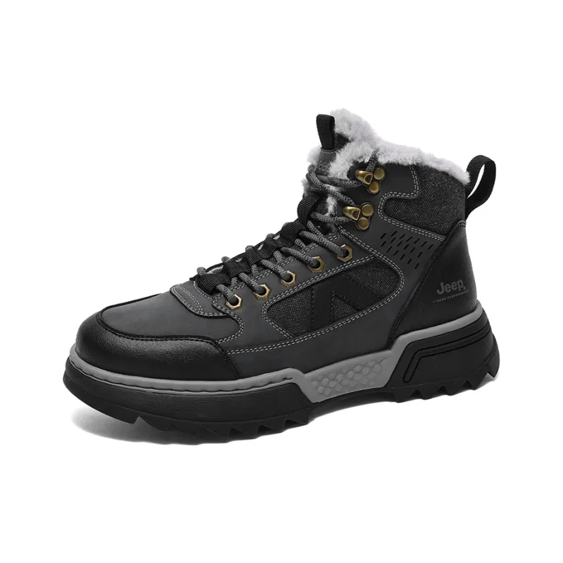Jeep Martin Boots Men Khaki Brown Dark Gray-10