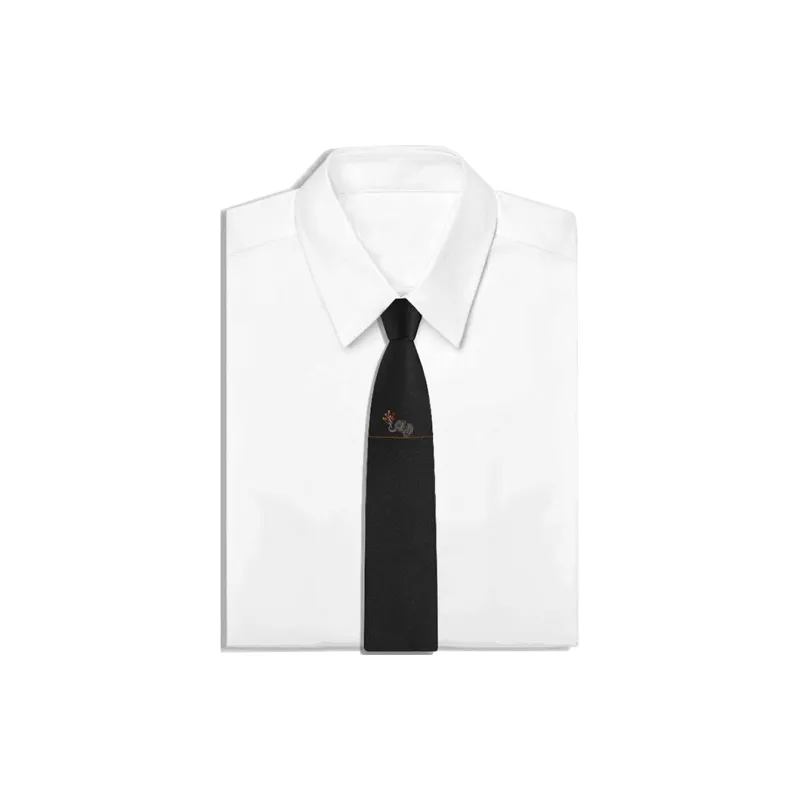 WILLIAM MILTON Mulberry Silk Ties Men's Black Silk High End Handwoven Business Casual Packaging-3