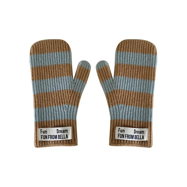 MUSTKOO Knitted Fabric Knit Gloves Women's-4