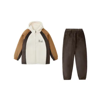 QINZUIMAO Pajama Set Women's Gold Brown