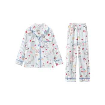 Gongdie Pajama Set Women's Light Blue