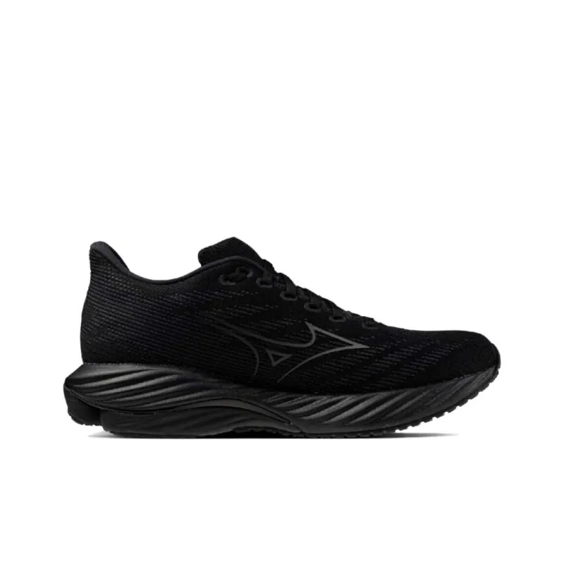 Mizuno Wave Rider 28 Cushioning Breathable Low Top Casual Running Shoes Men's Black-1