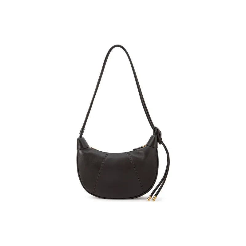 VENOF Cow Leather Dumpling Bag Shoulder Bag Small Size Women's Brown/Nordic Brown/Pall Black/Farouk Red-7