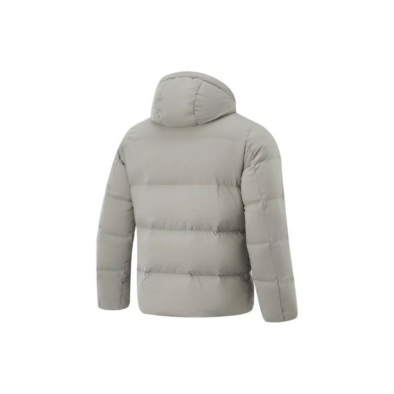 LiNing Fitness Series Down Jacket Men's Rock Ridge Gray-1