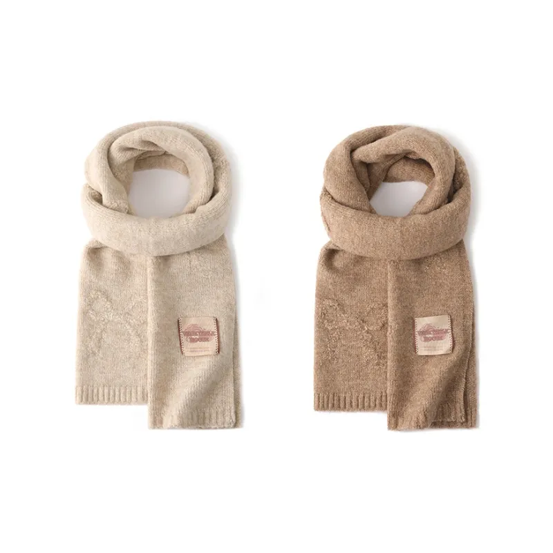 FREE RABBITⅡ Fall And Winter Solid Color Atmosphere Enhancing Warm Versatile Scarf Unisex-11
