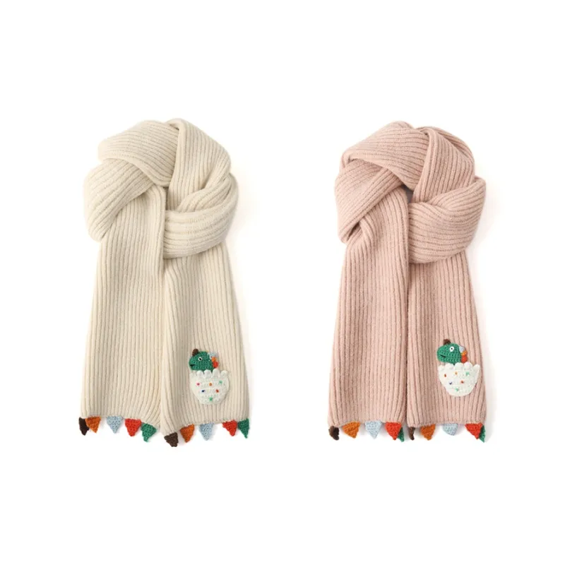 FREE RABBITⅡ Korean Style Casual Versatile Warm Neck Protection Windproof Knitted Fabric Scarf Unisex-7