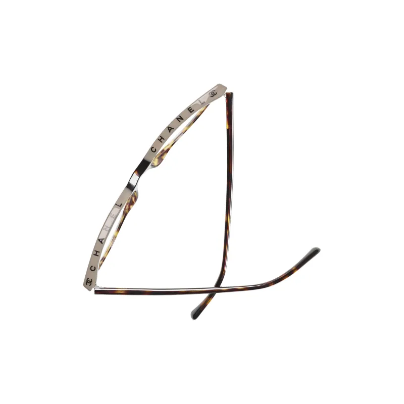 CHANEL Plate Frame Cat Eye Eyeglass Frames Unisex-4