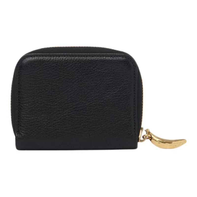 Chloe Grained Calfskin Coin Purse Women's Black-2