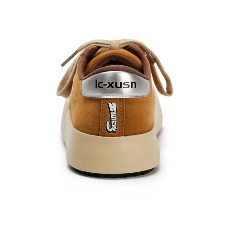 Zun'er Non-slip Lightweight Low-Top Skateboard Shoes Women's Camel-3