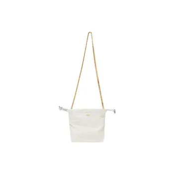 MOSCHINO Sheepskin Shoulder Bag Women's White