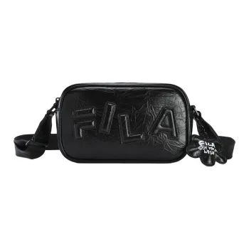 FILA PU Shoulder Bag Crossbody Bag Extra Small Women's Jet Black