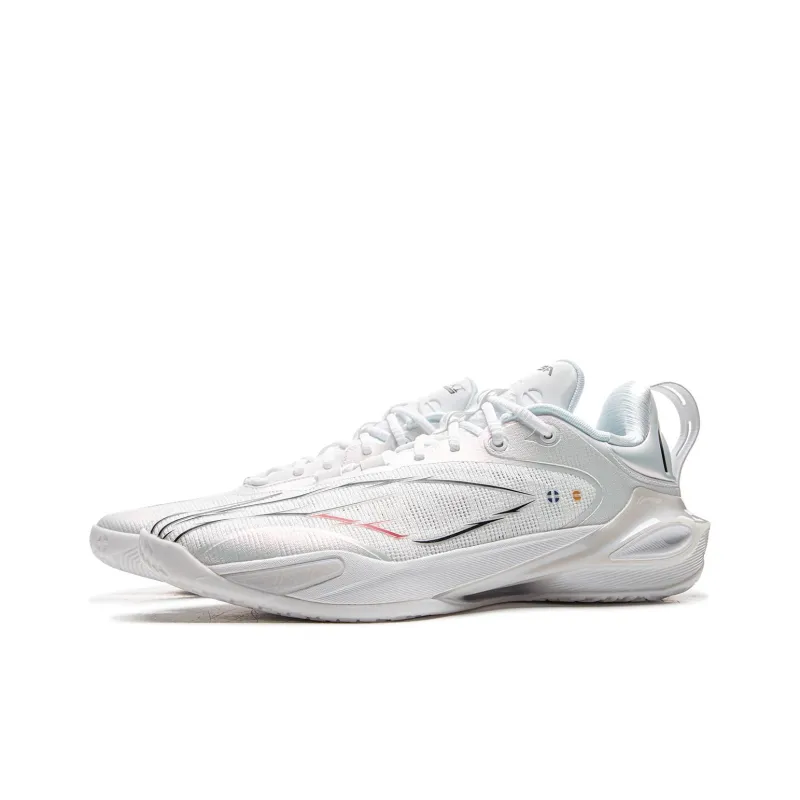 LiNing Flash Strike 11 Supportive And Elastic Low Top Basketball Shoes Men's Standard White-2