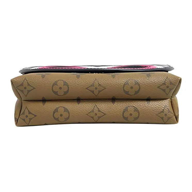 LOUIS VUITTON X Kansai Yamamoto Pochette Monogram Reverse Epi Kabuki Masks Fuchsia-3